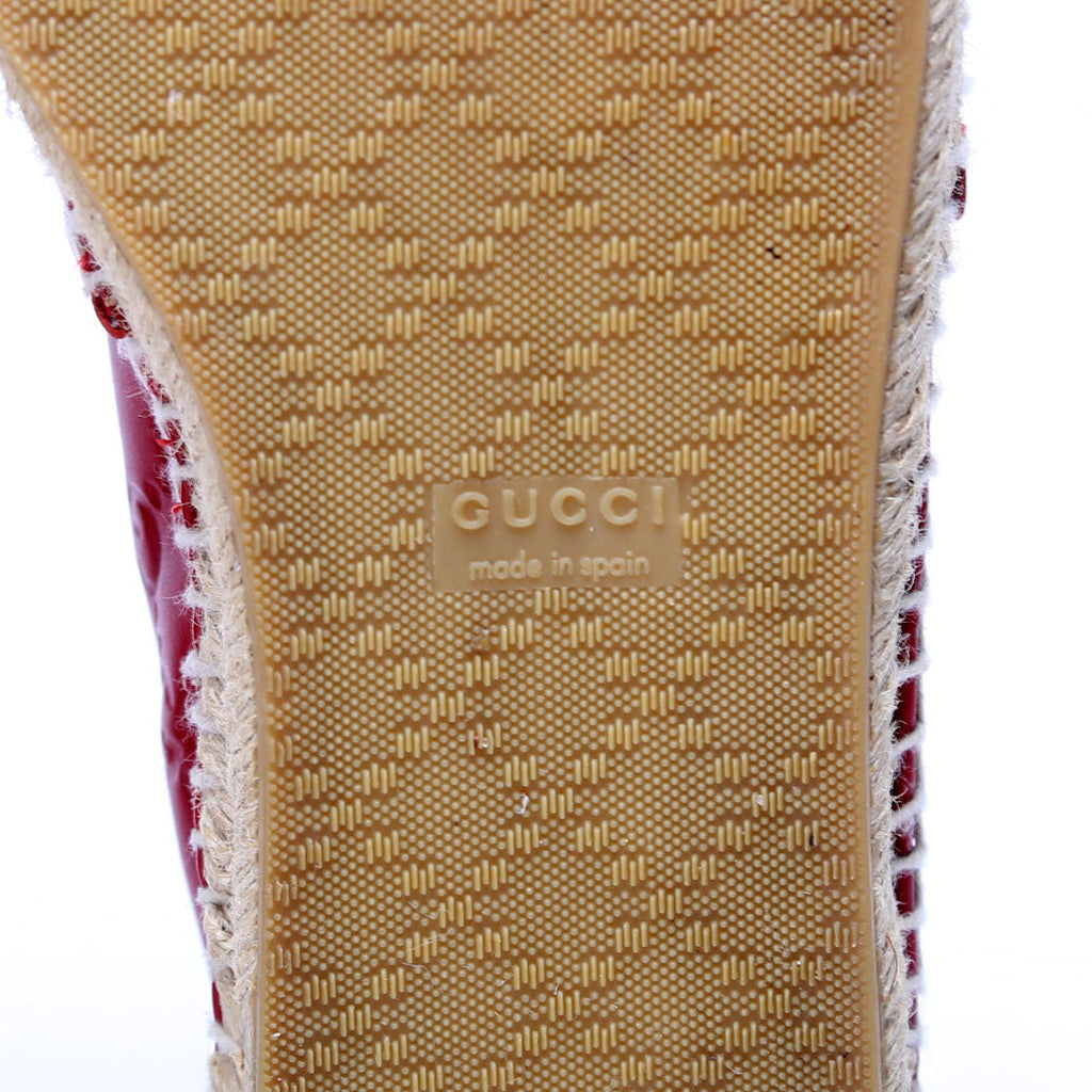 GG Espadrilles Size 39.5 Red