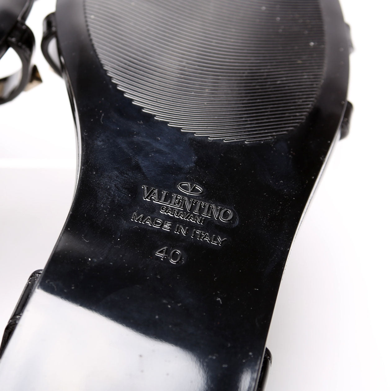 Rockstud Jelly Caged Sandals Size 40 Black