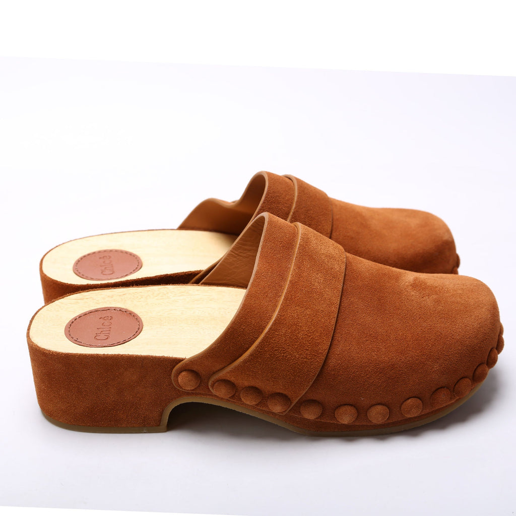 Joy Suede Clogs Size 36 Brown