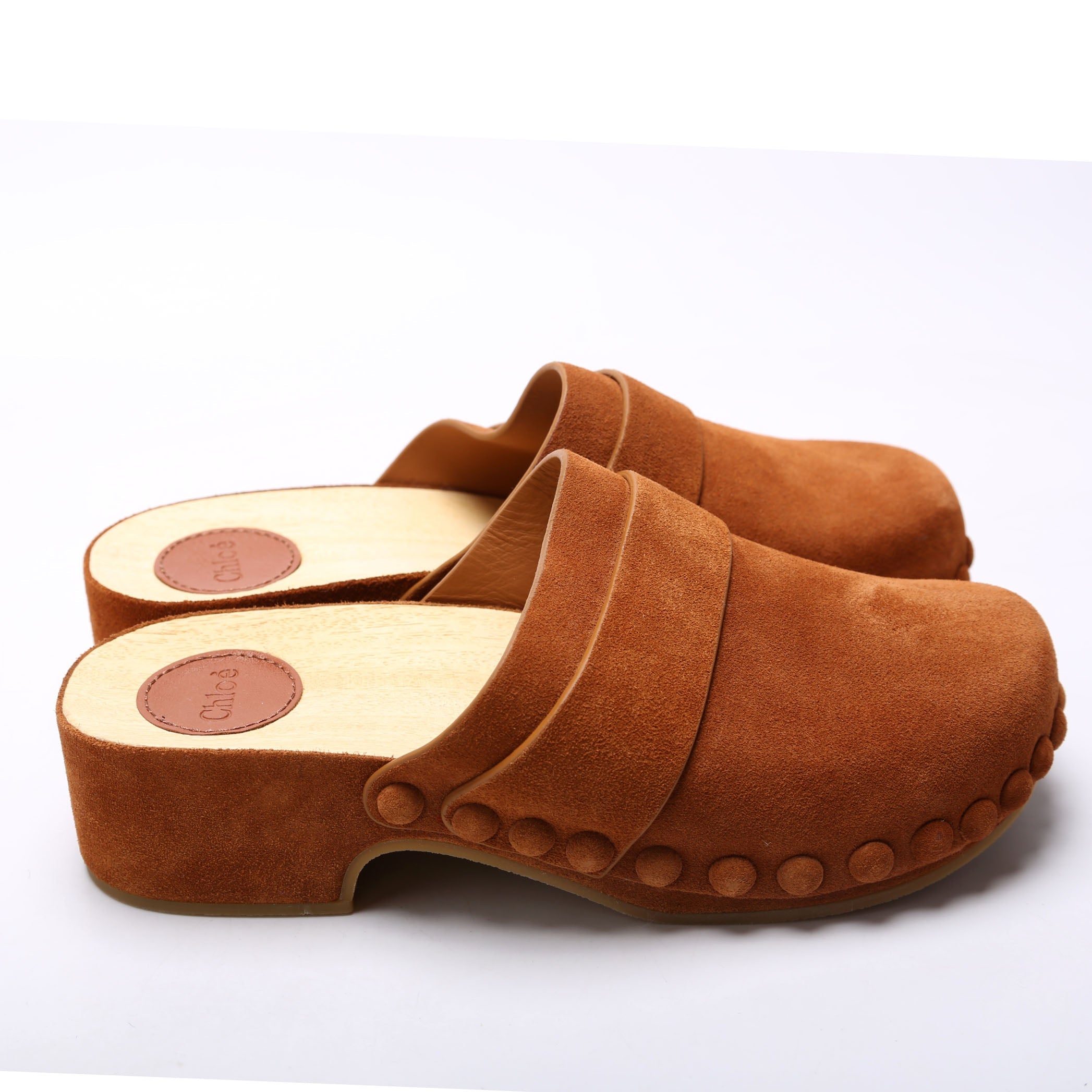 Joy Suede Clogs Size 36 Brown