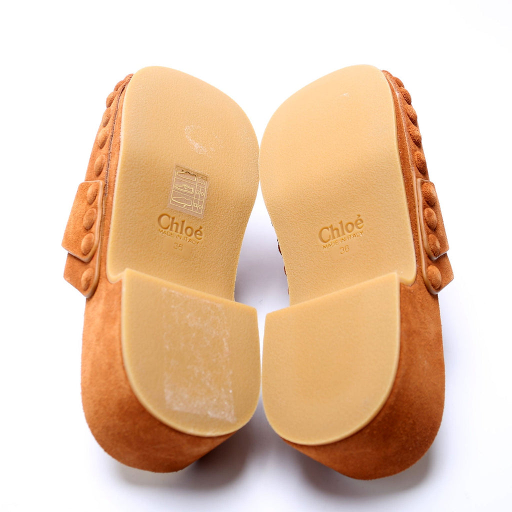 Joy Suede Clogs Size 36 Brown