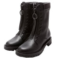 Dior Zip Up Combat Boots Leather Size 35.5