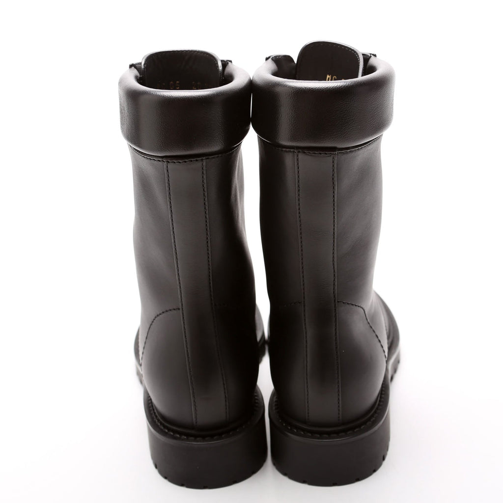 Dior Zip Up Combat Boots Leather Size 35.5