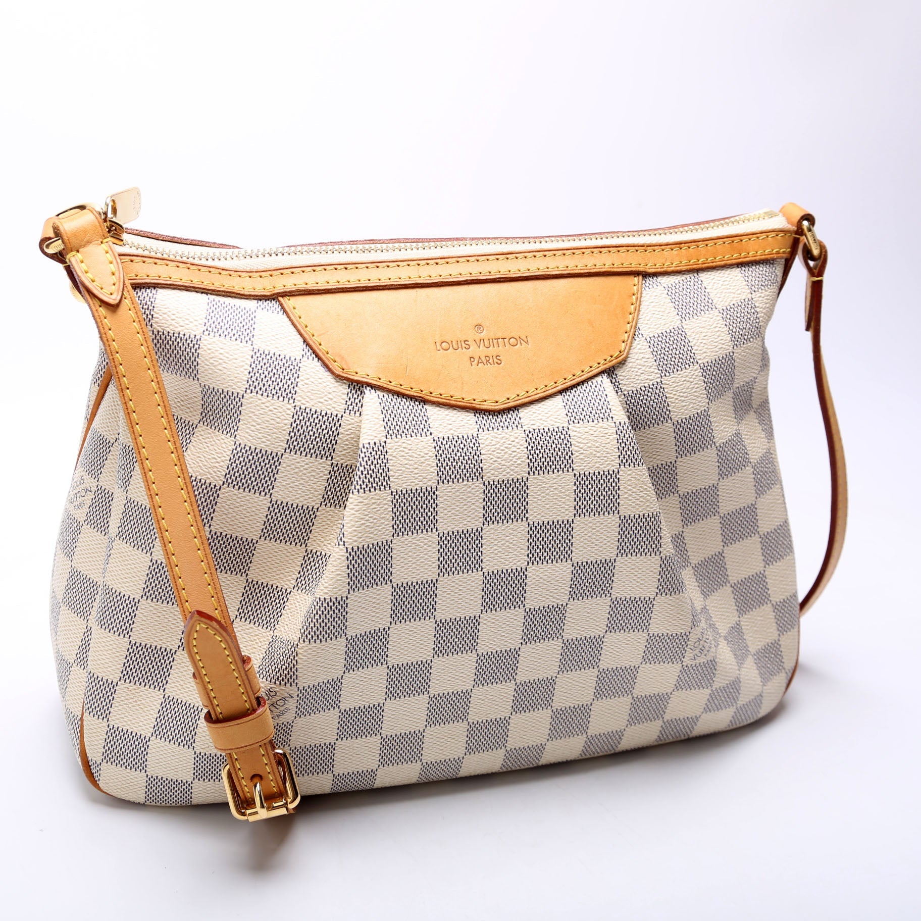 Siracusa PM Damier Azur White/Blue