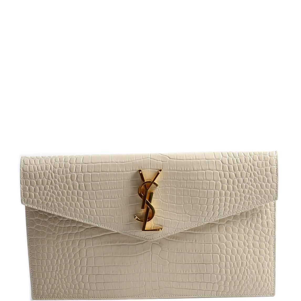 Uptown Pouch Croc Embossed 565739 Cream