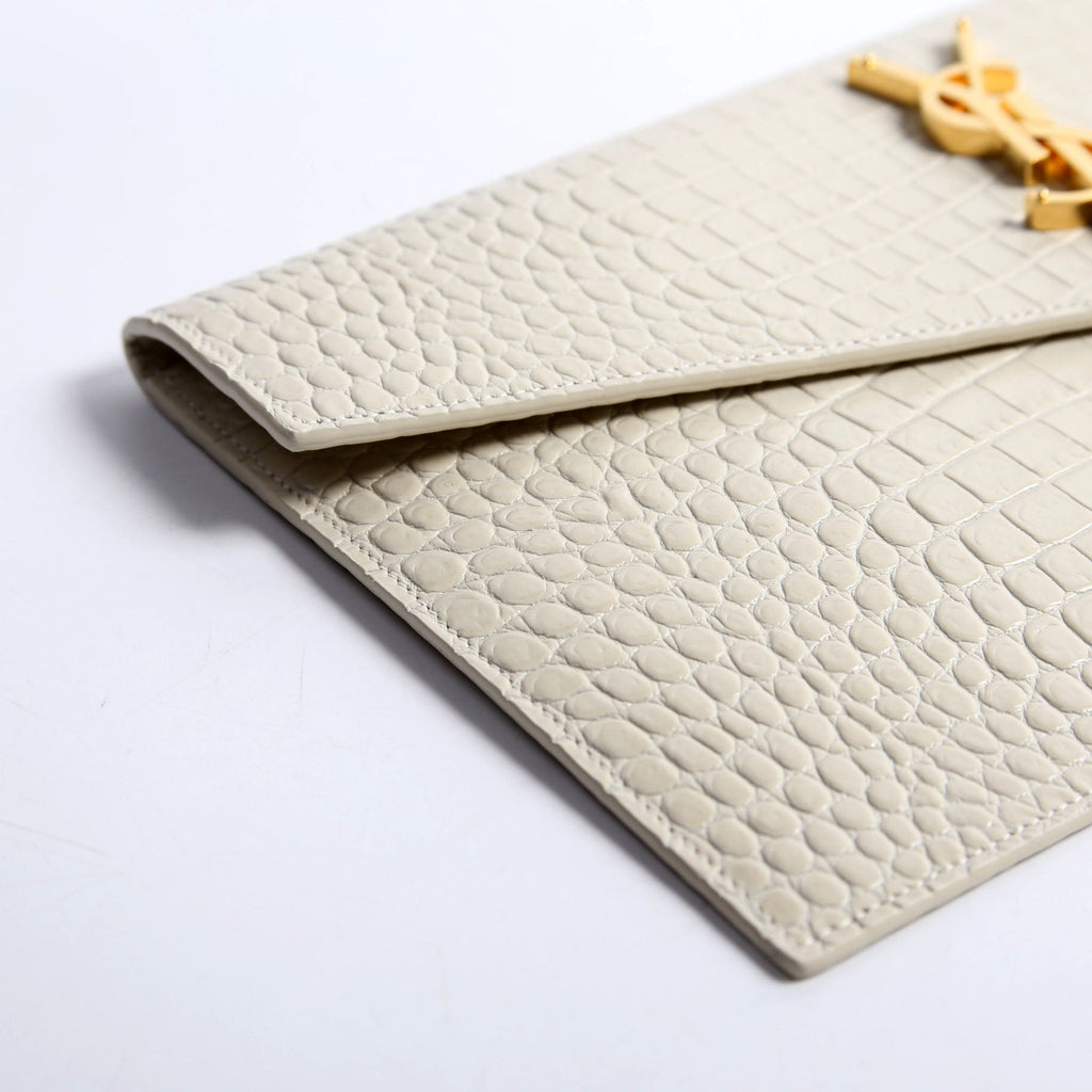 Uptown Pouch Croc Embossed 565739 Cream