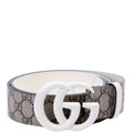 400593 Marmont GG Supreme Belt Size 85/34 White
