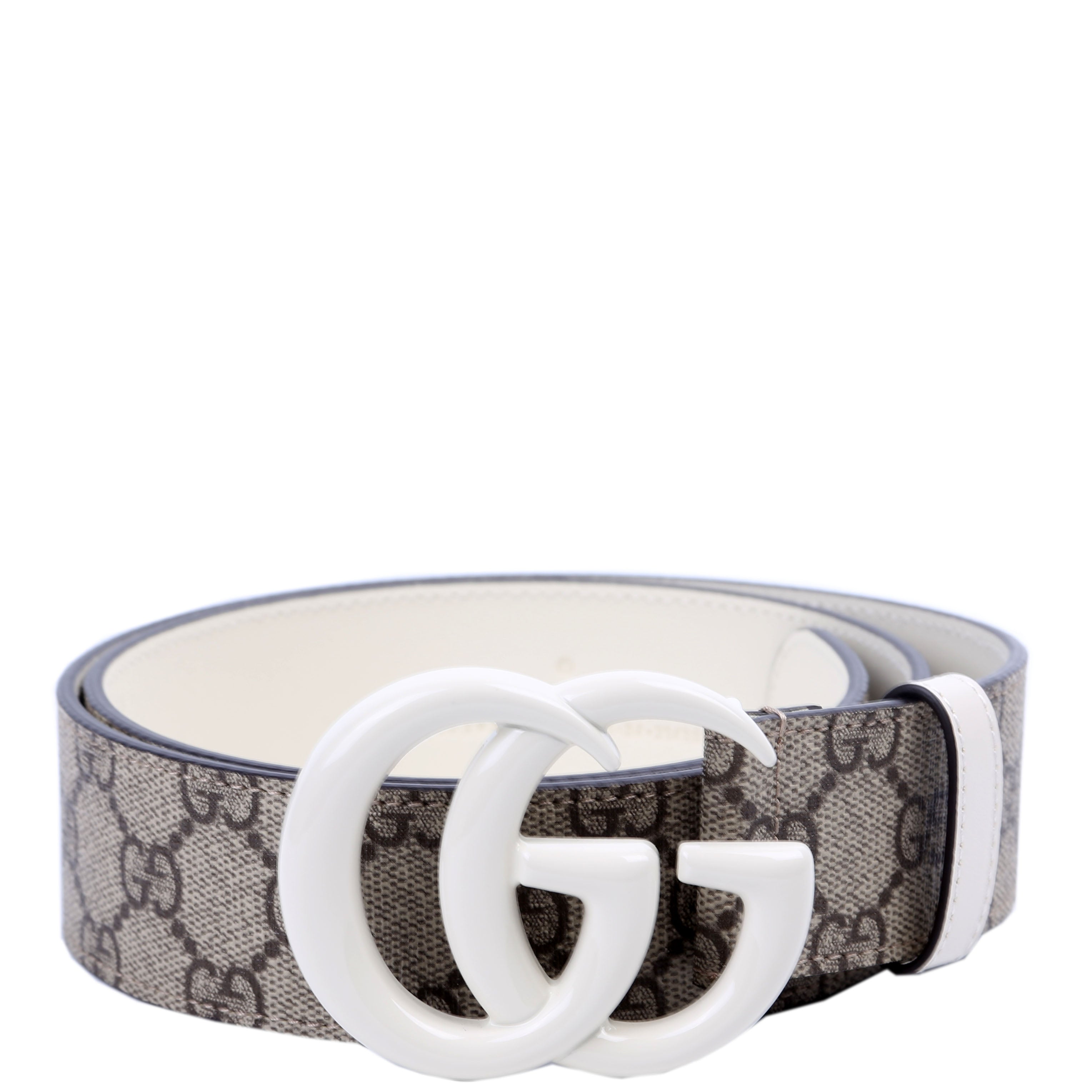 400593 Marmont GG Supreme Belt Size 85/34 White