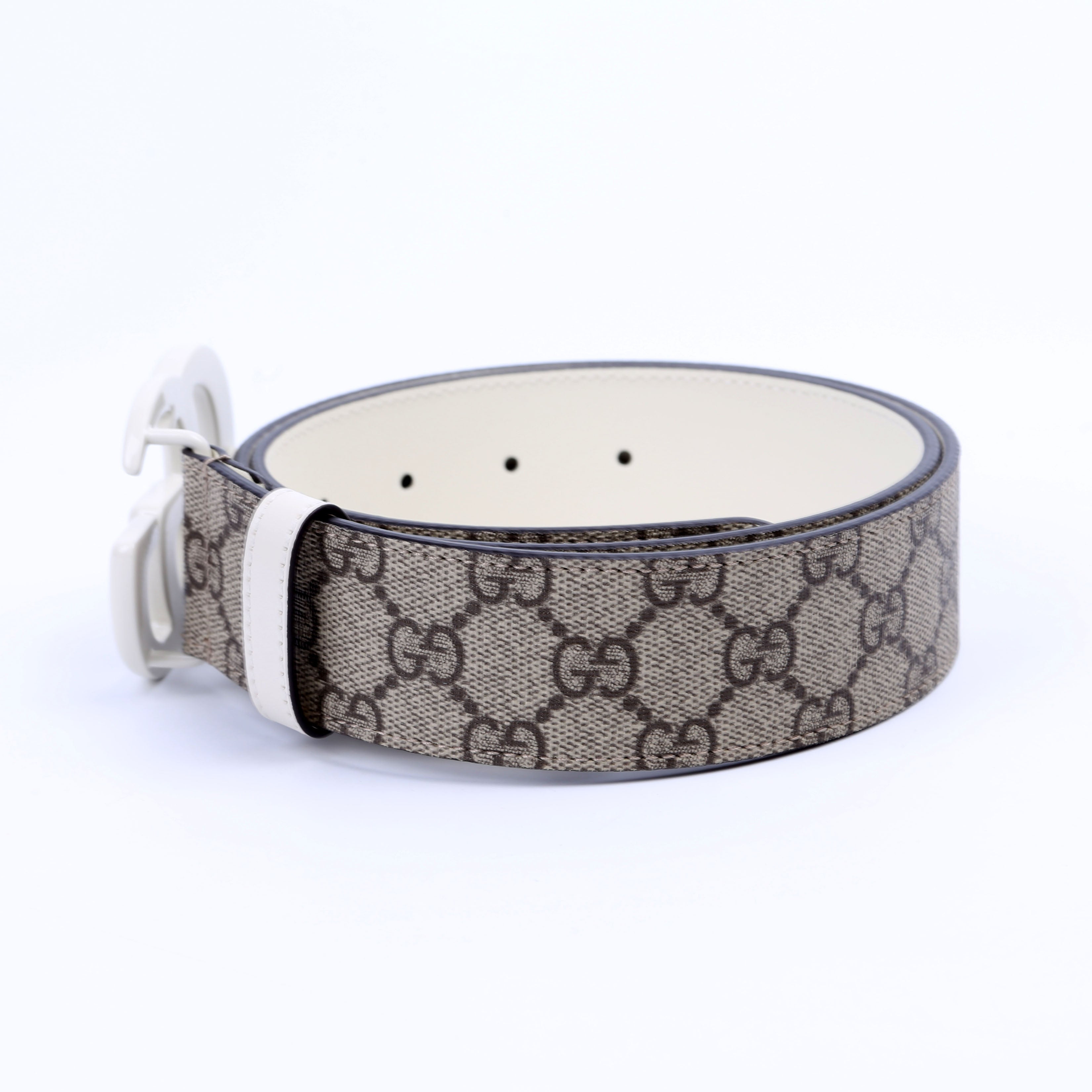 400593 Marmont GG Supreme Belt Size 85/34 White