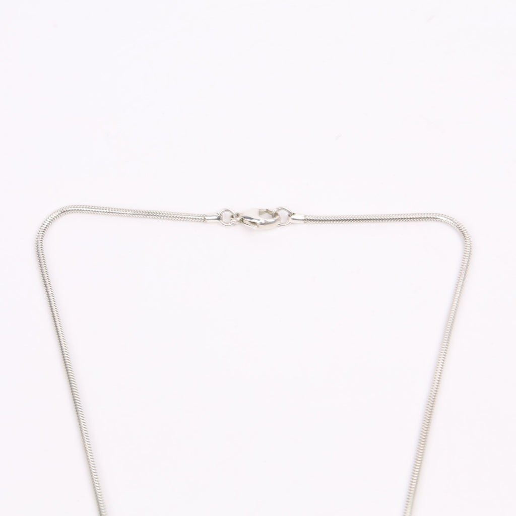 Two-Tone Combination Heart Necklace 935/750