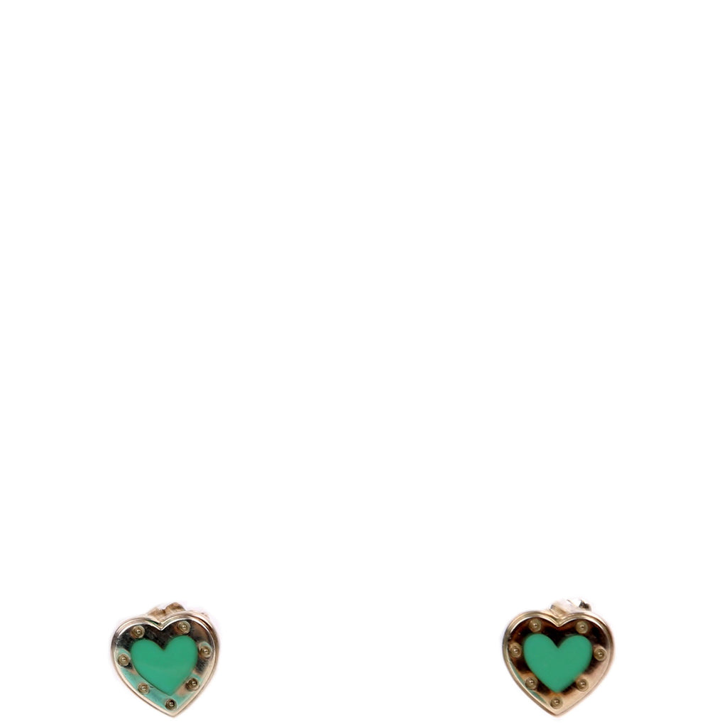 Love Tiffany Heart Enamel/925 Earrings