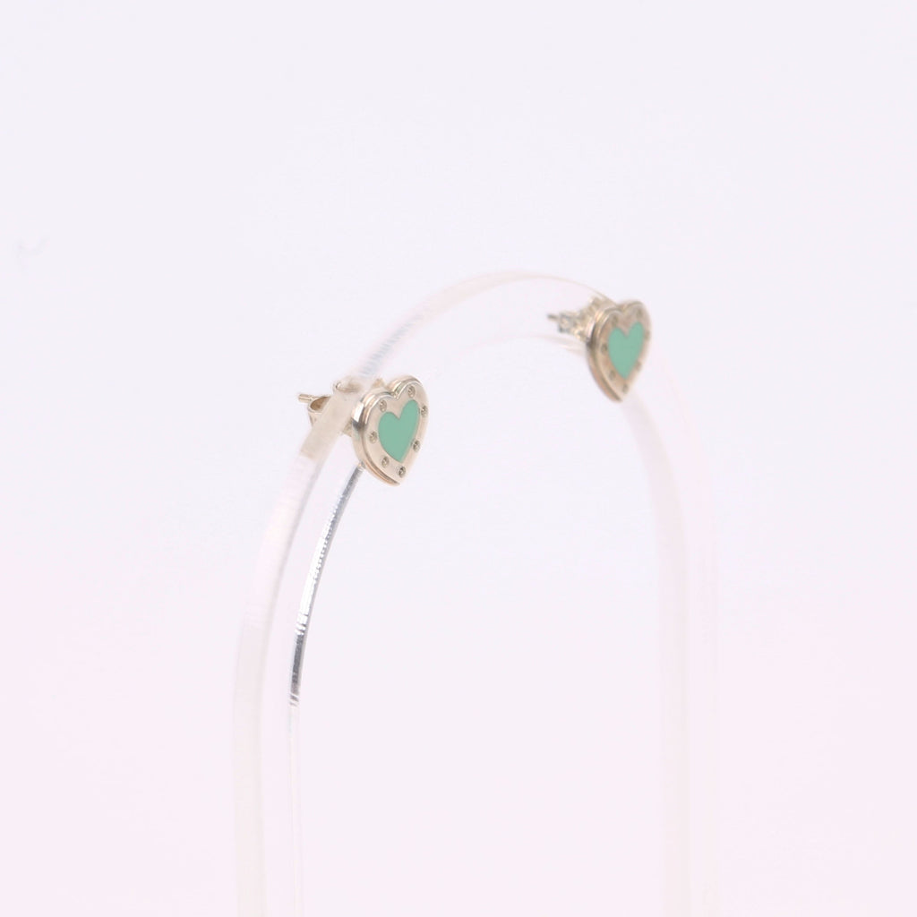 Love Tiffany Heart Enamel/925 Earrings