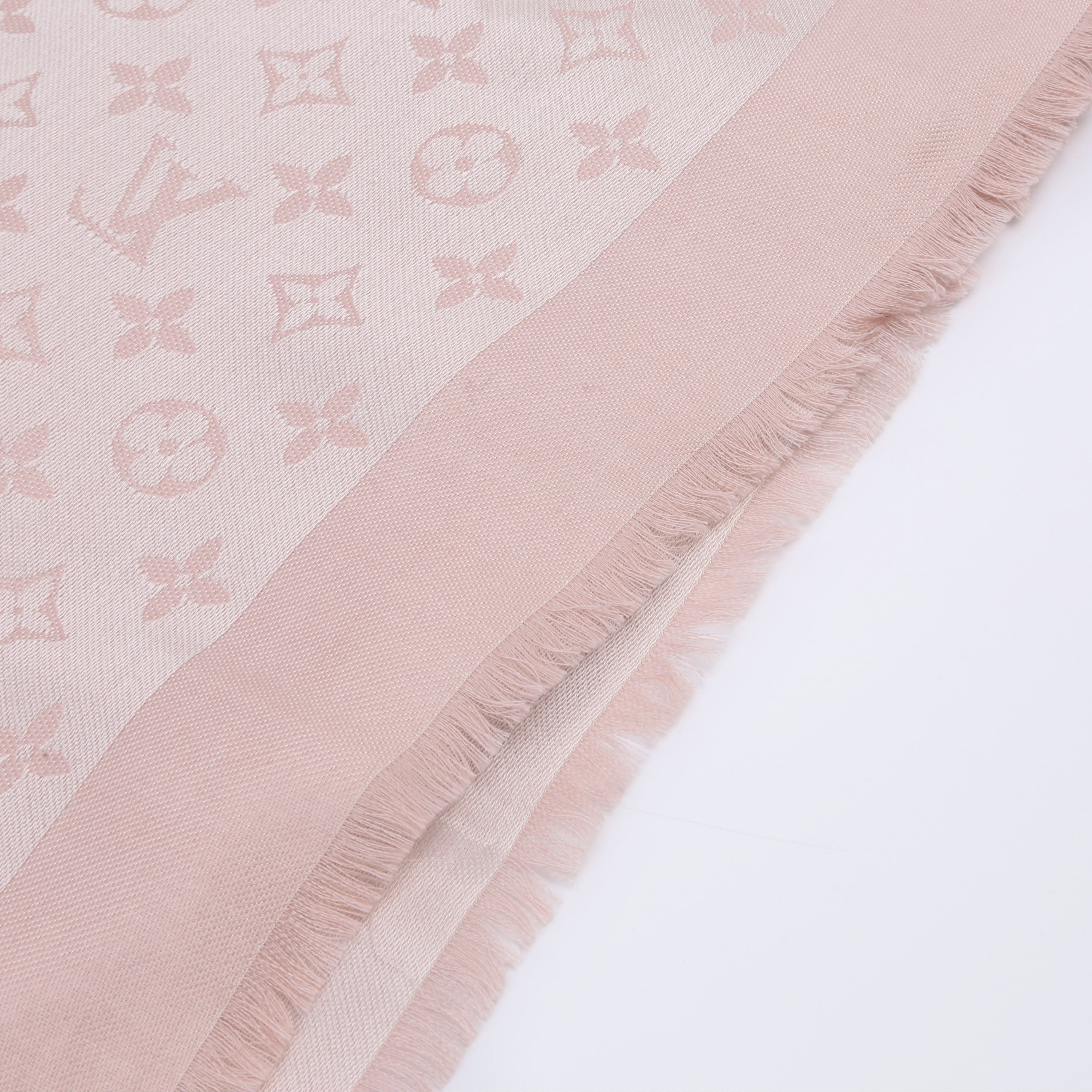 Shawl Monogram/Silk Wool Scarf