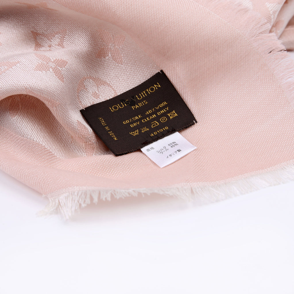 Shawl Monogram/Silk Wool Scarf