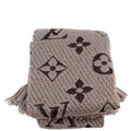 Logomania Wool/Silk Scarf Grey