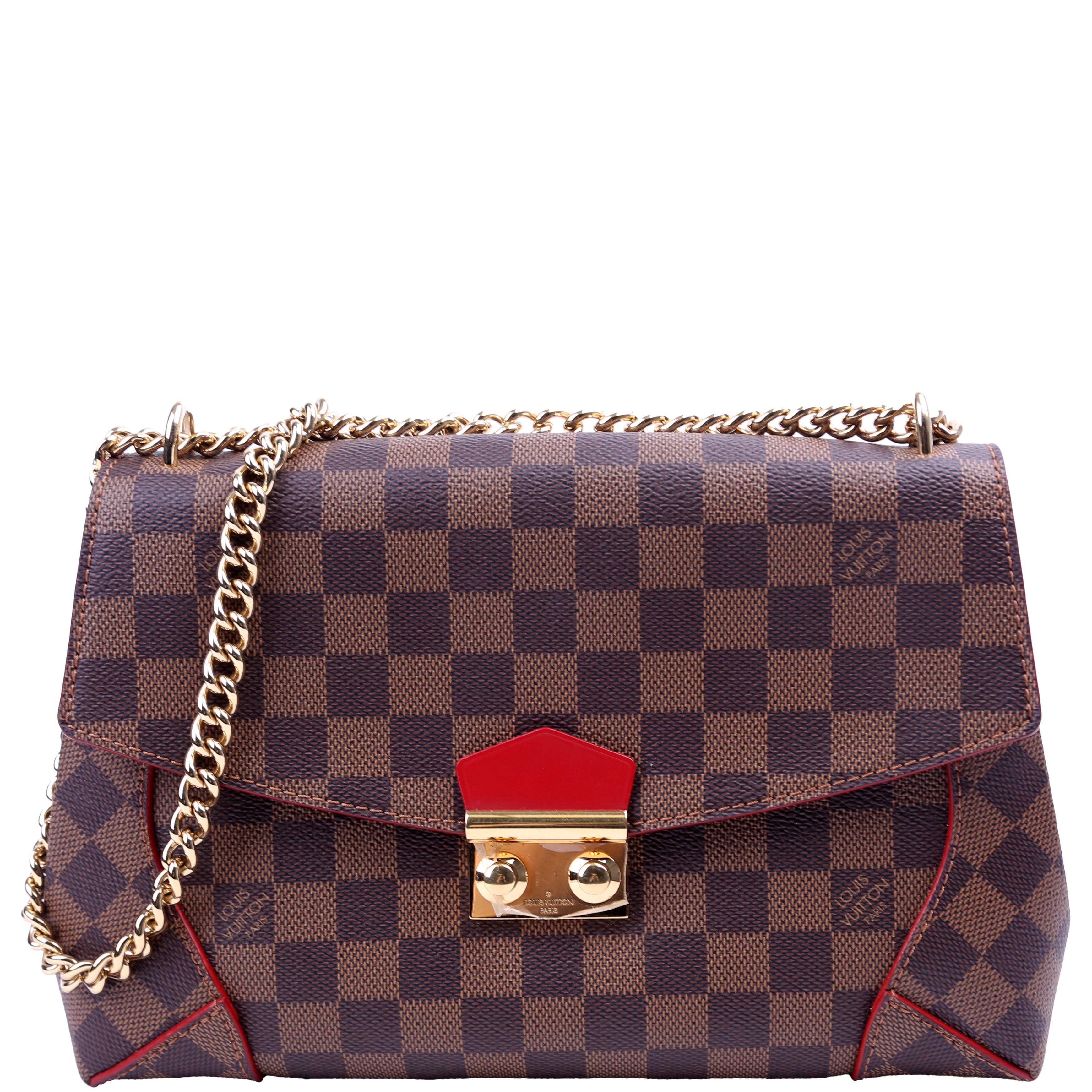 Caissa Chain Clutch Red