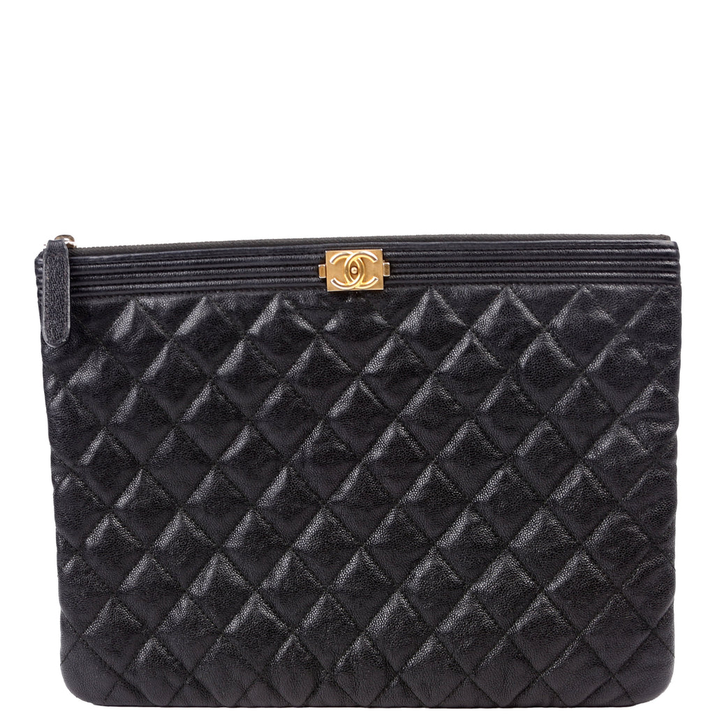 O Case Boy Medium Caviar Black