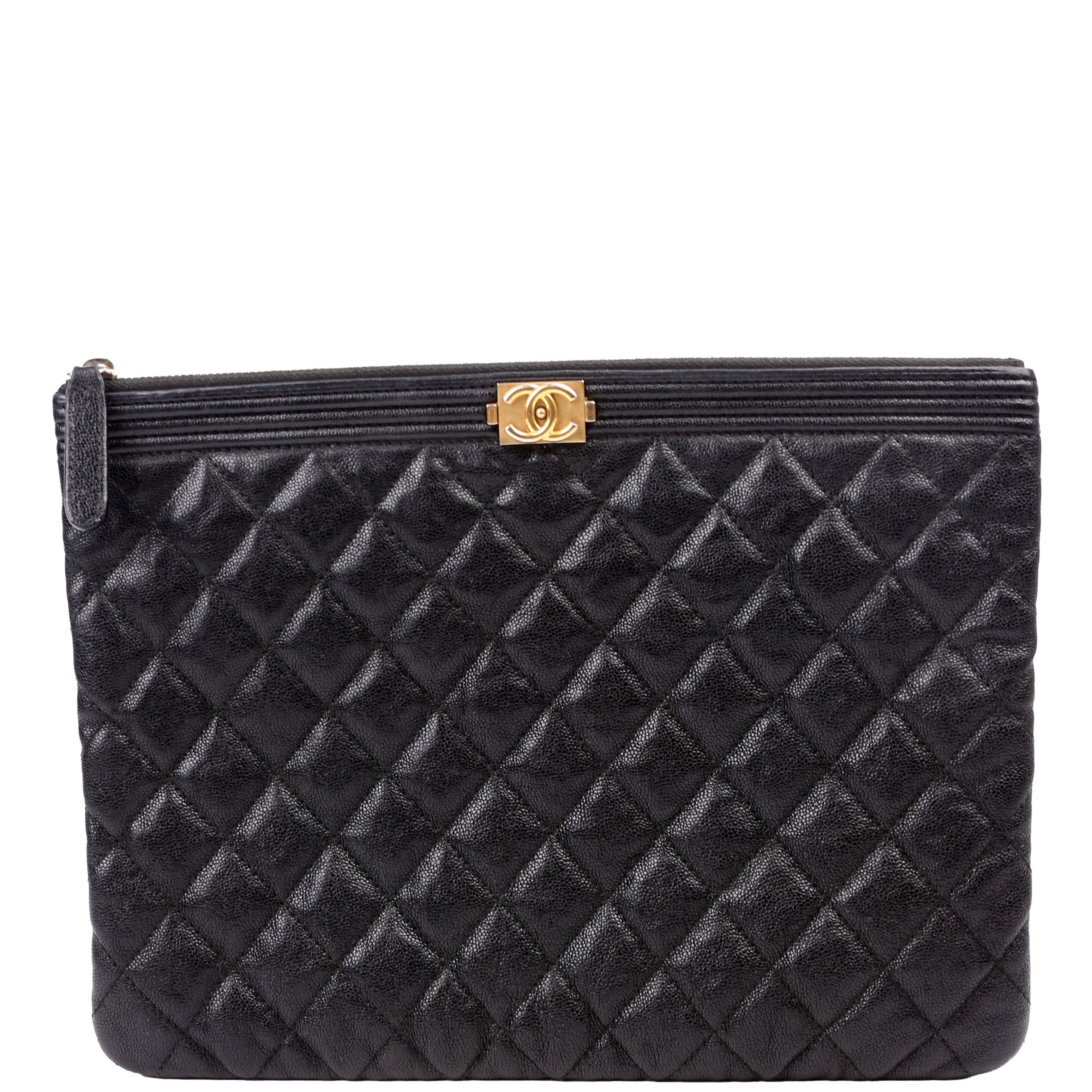 O Case Boy Medium Caviar Black