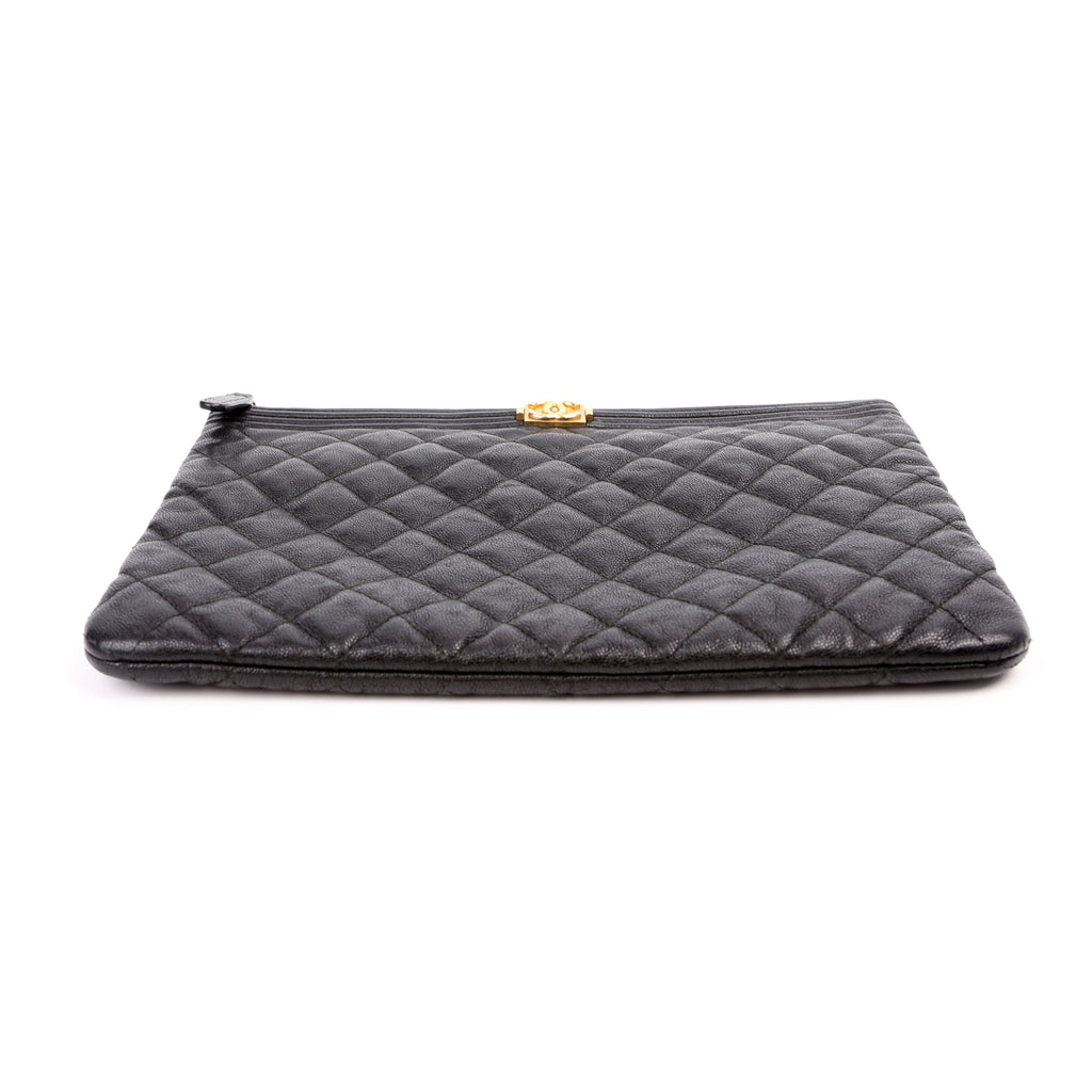 O Case Boy Medium Caviar Black