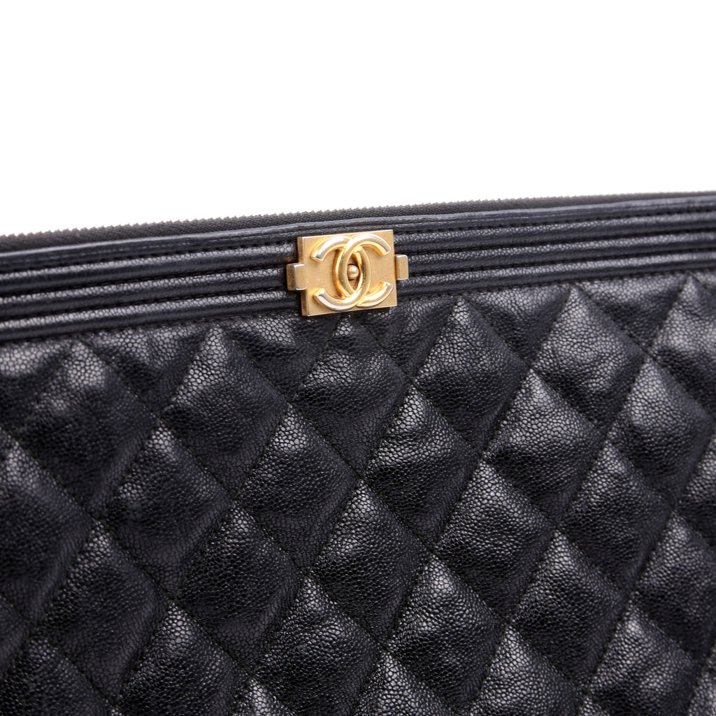 O Case Boy Medium Caviar Black