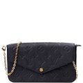 Pochette Felicie Empreinte Black
