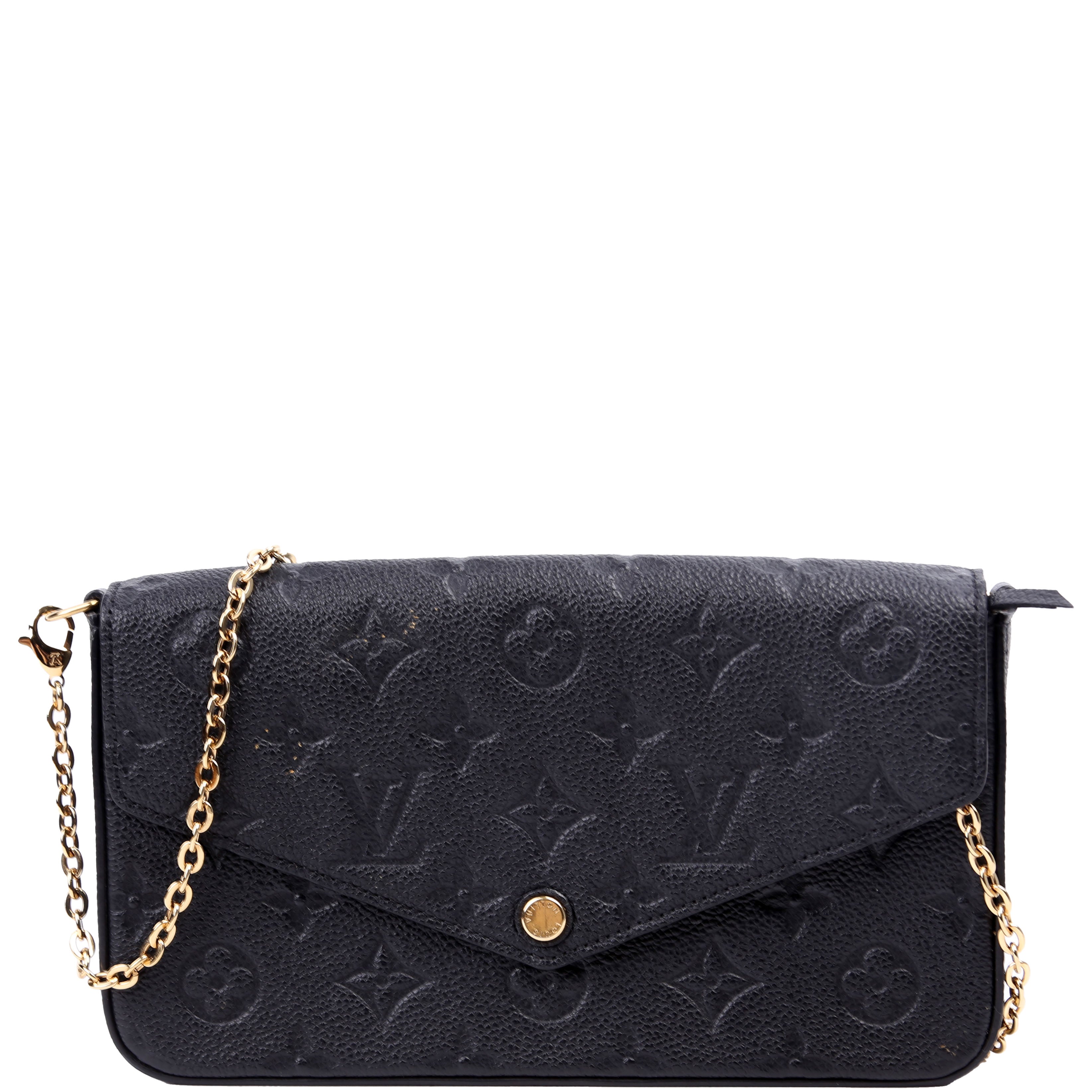 Pochette Felicie Empreinte Black