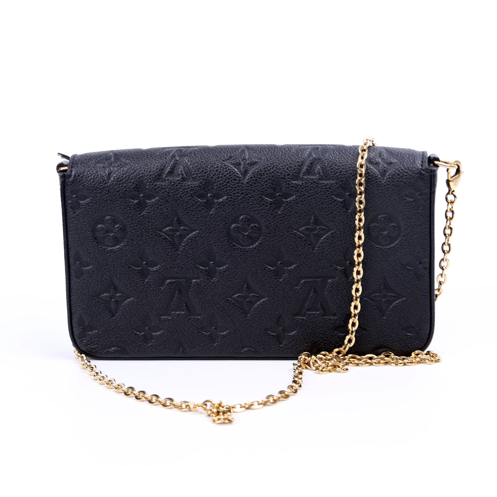 Pochette Felicie Empreinte Black