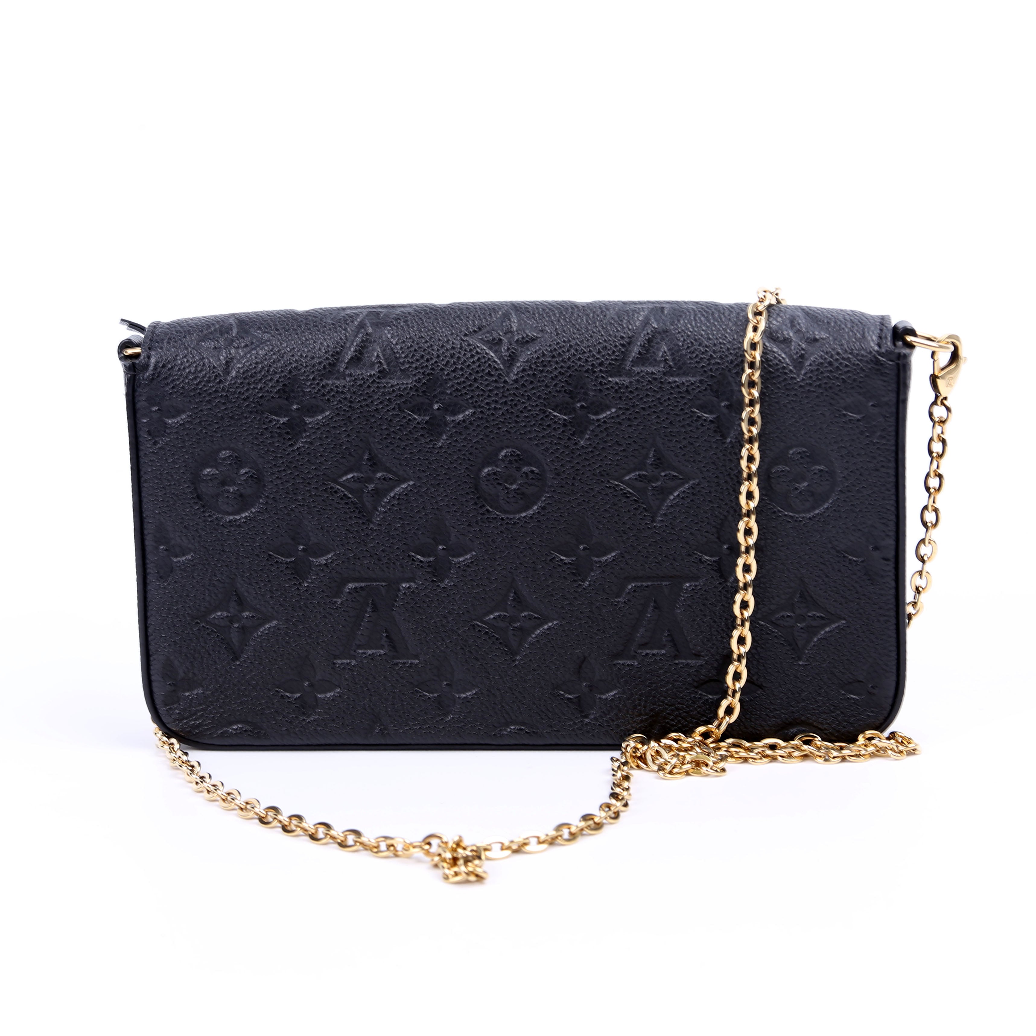 Pochette Felicie Empreinte Black