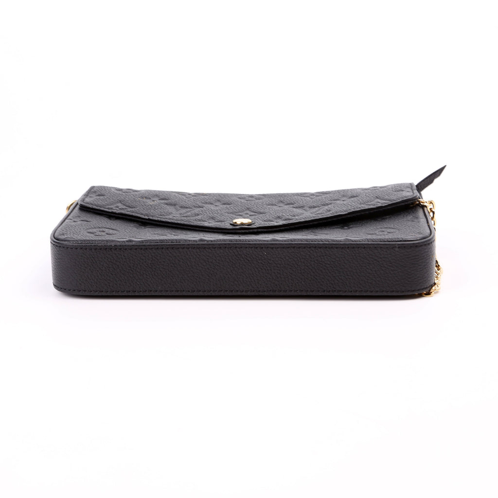 Pochette Felicie Empreinte Black