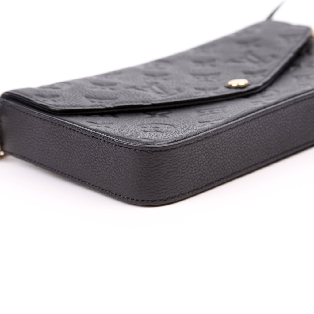 Pochette Felicie Empreinte Black