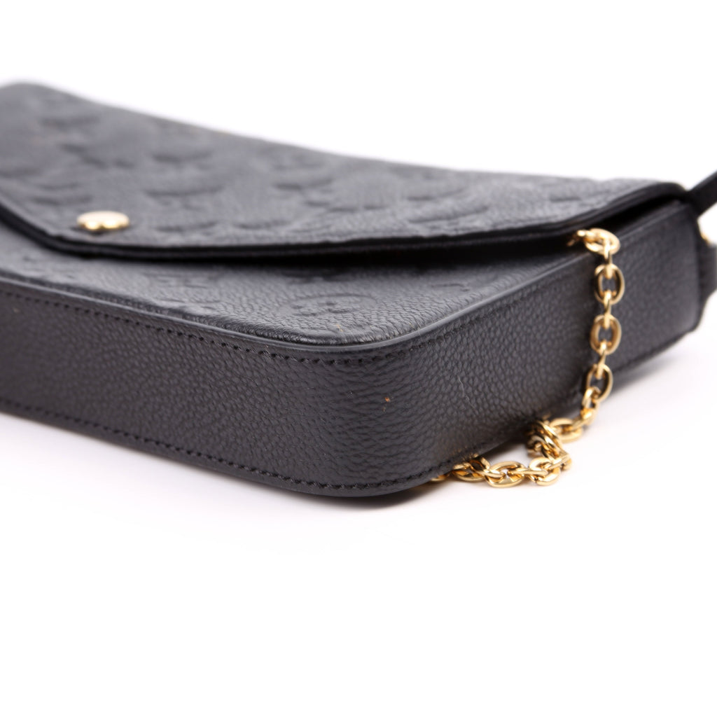 Pochette Felicie Empreinte Black