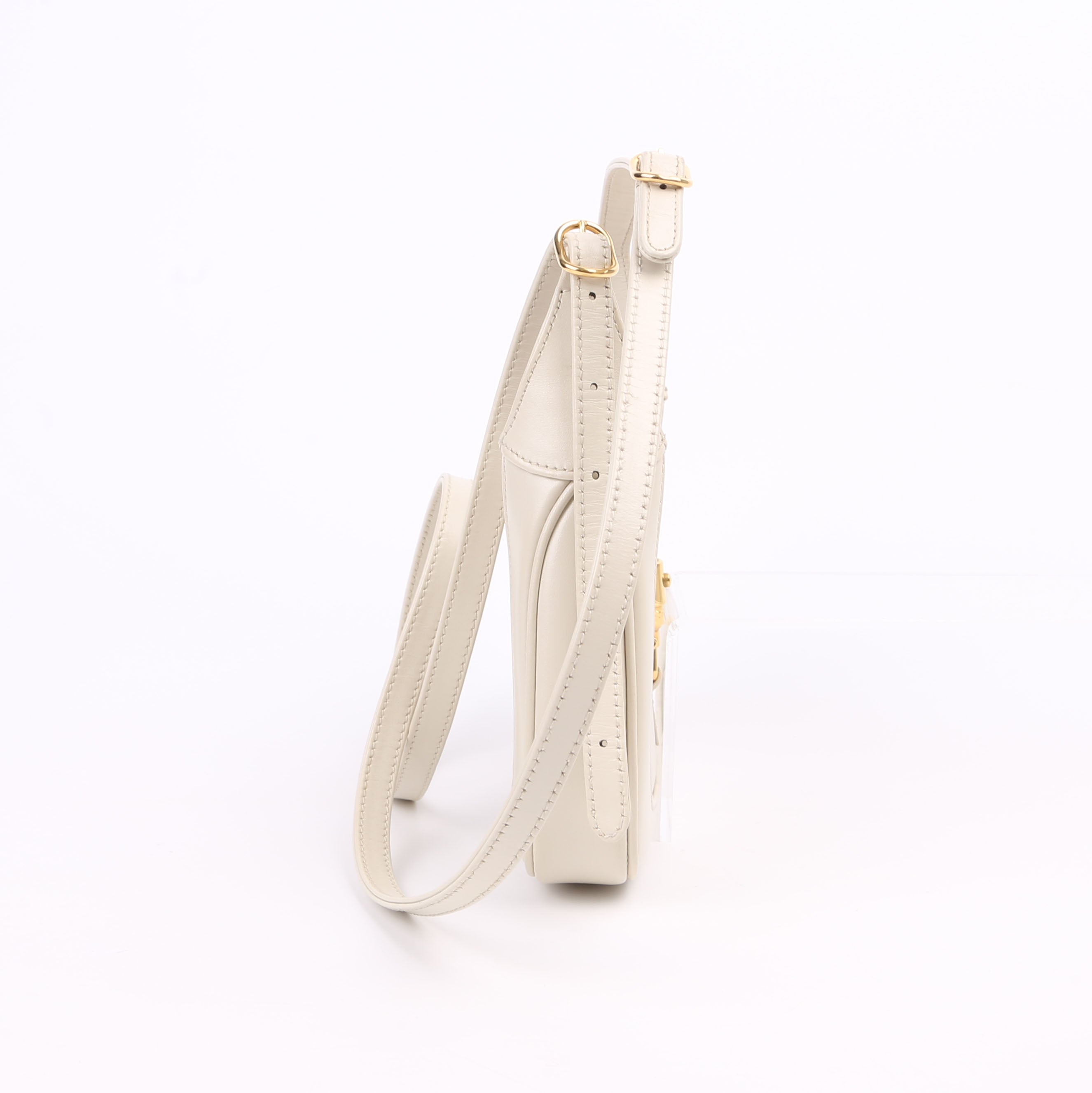 637091 Jackie 1961 Mini Hobo Leather White