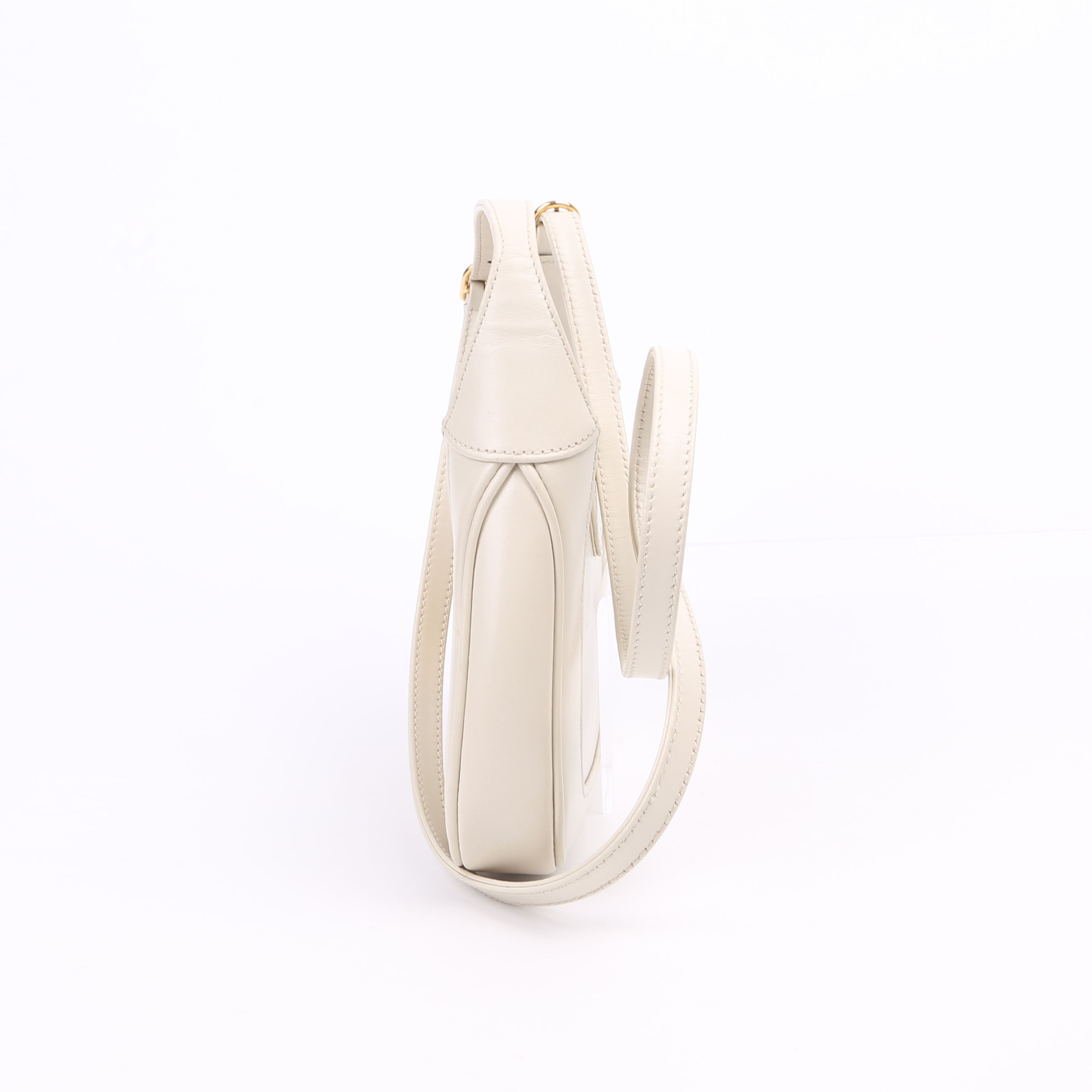 637091 Jackie 1961 Mini Hobo Leather White