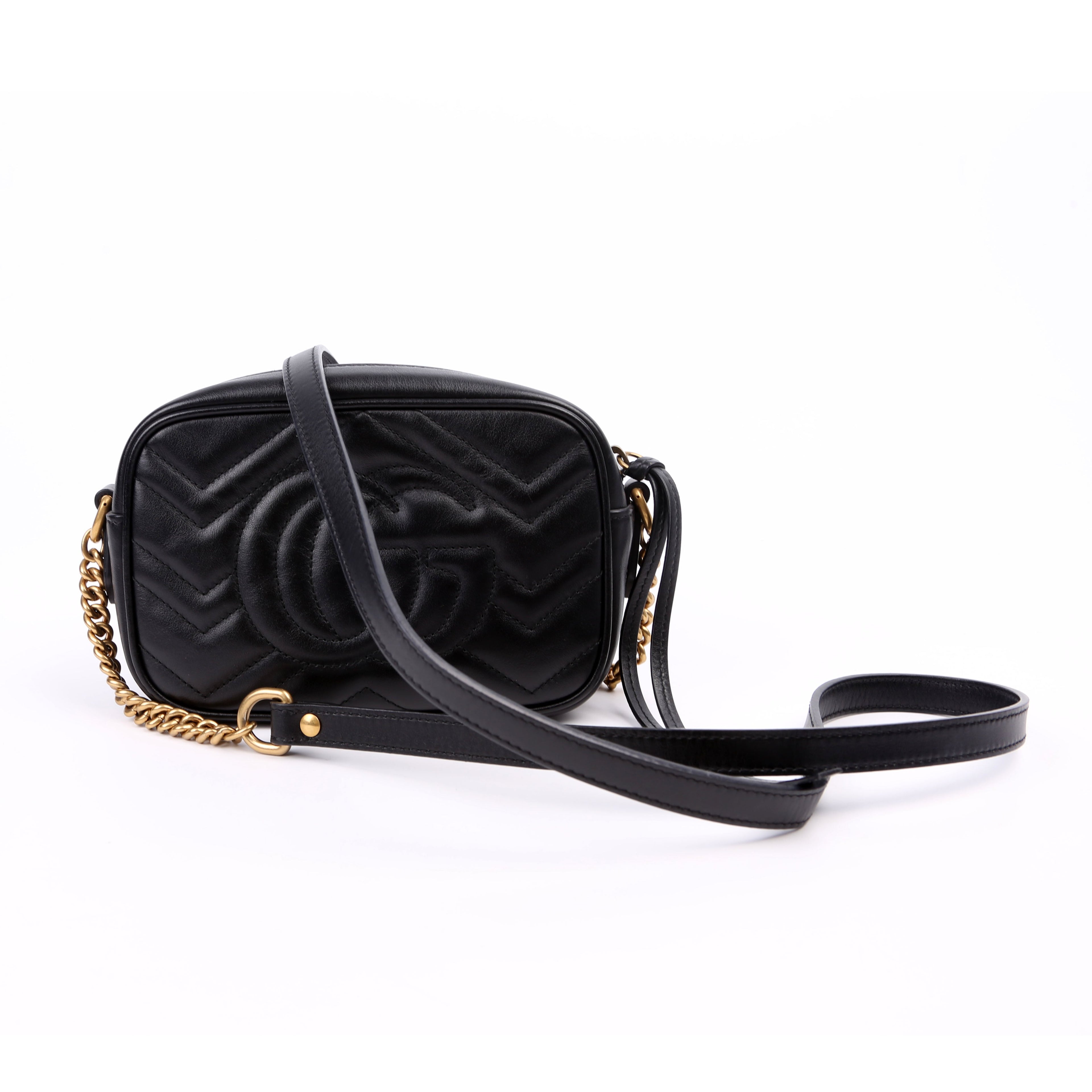448065 Marmont Mini Camera Bag Black
