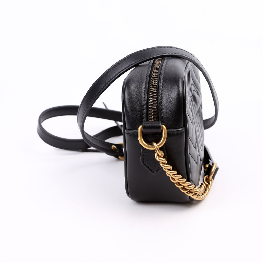 448065 Marmont Mini Camera Bag Black