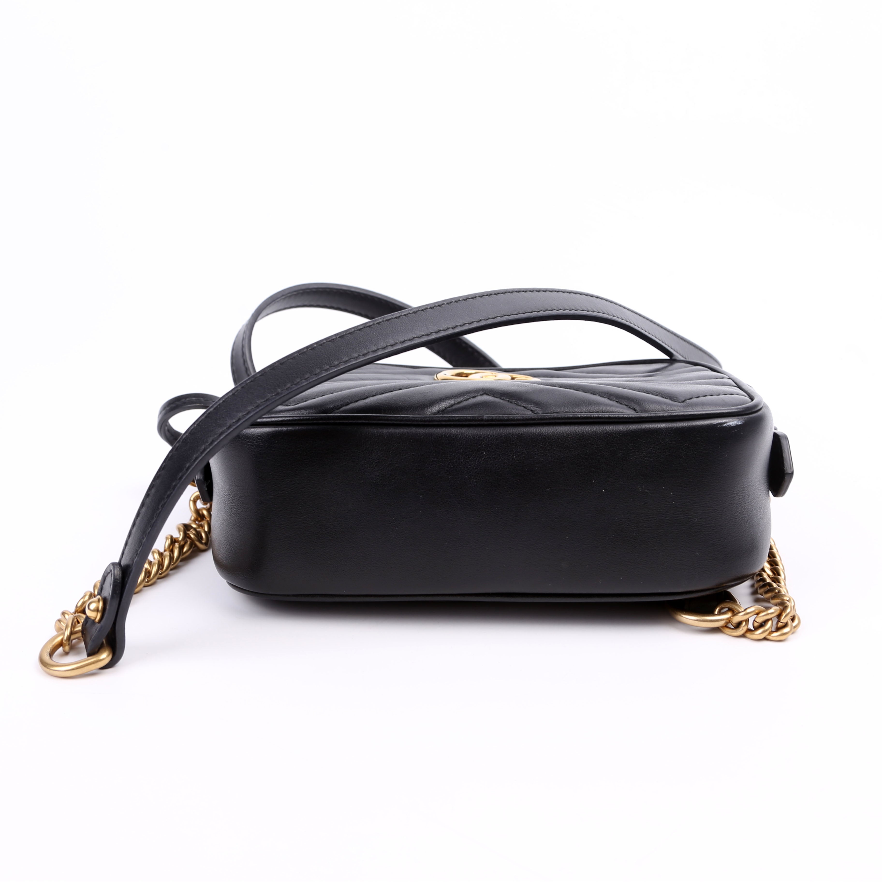 448065 Marmont Mini Camera Bag Black