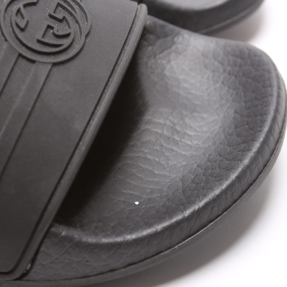 Logo Rubber Slides Size 36 Black