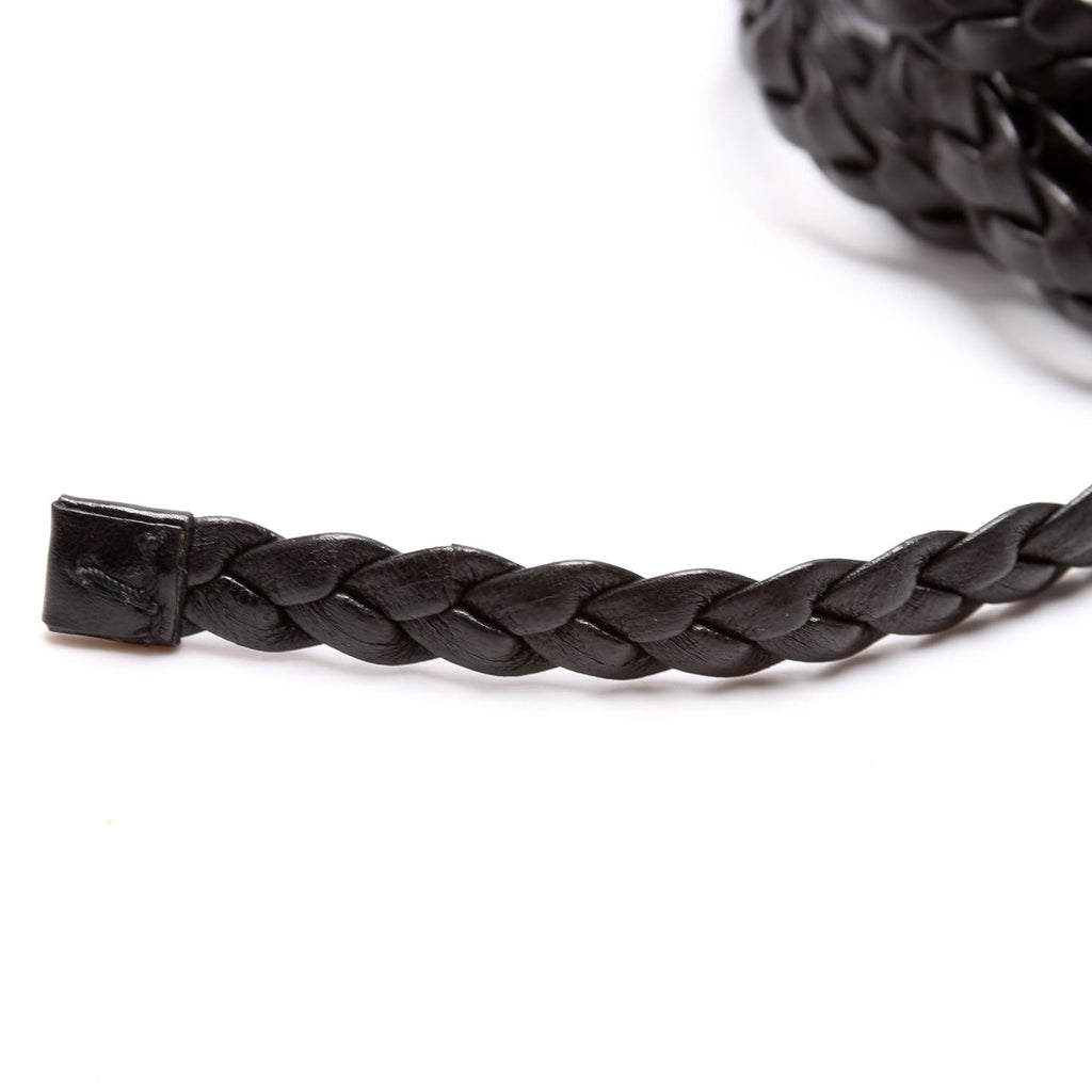 Gucci 105339 Narrow Braided Leather Wrap Around