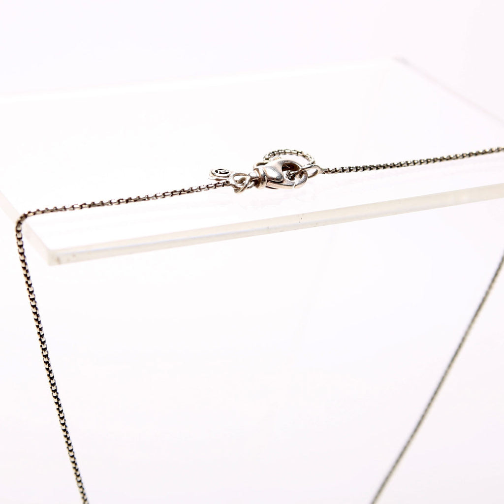 Petite Circle Pendant Pave/925