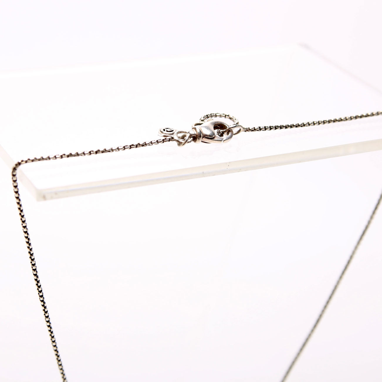 Petite Circle Pendant Pave/925