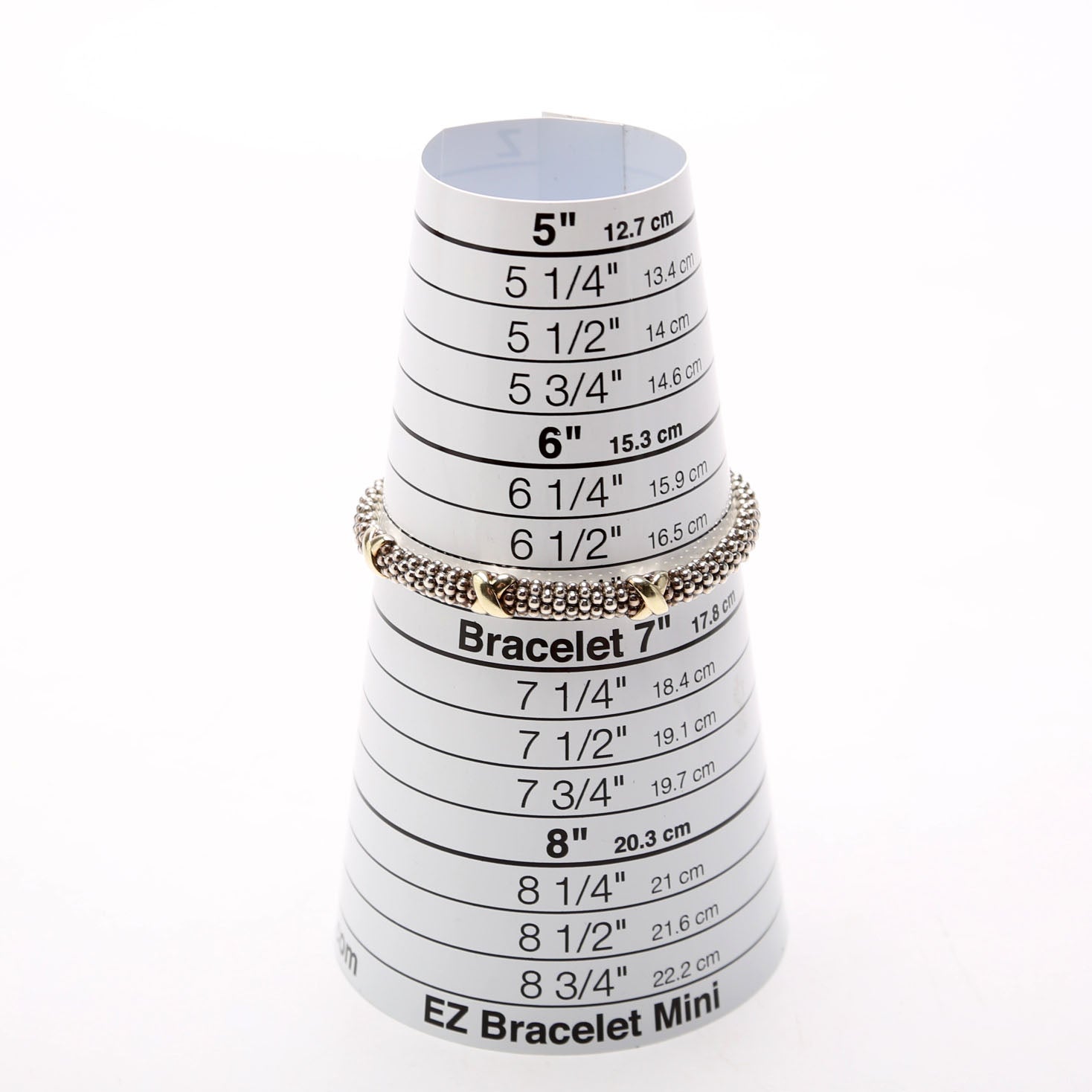 Three Station Caviar Beaded 3MM 925/750/