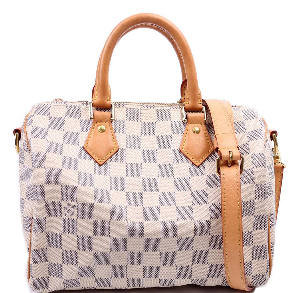 Speedy 25 Bandouliere Damier Azur