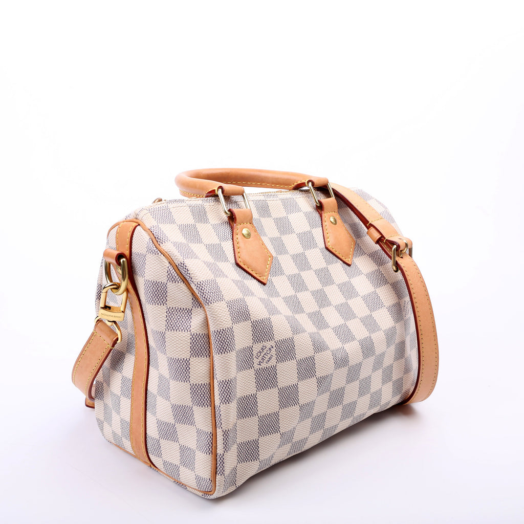 Speedy 25 Bandouliere Damier Azur