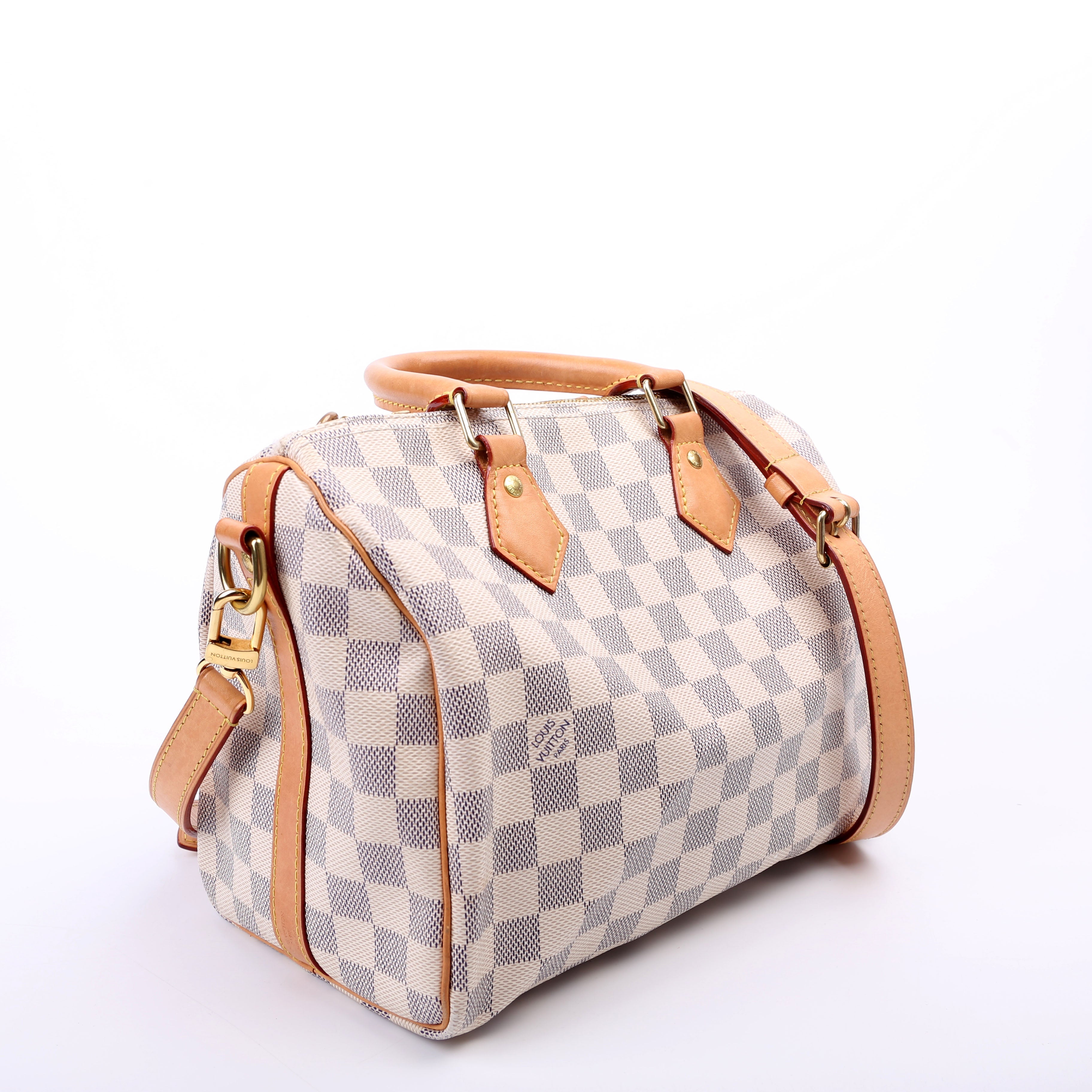 Speedy 25 Bandouliere Damier Azur
