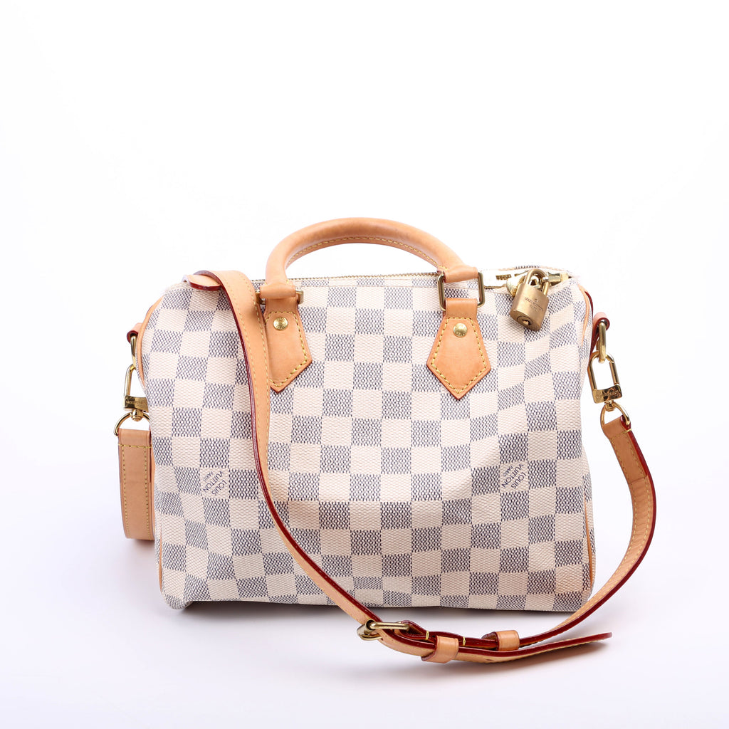 Speedy 25 Bandouliere Damier Azur