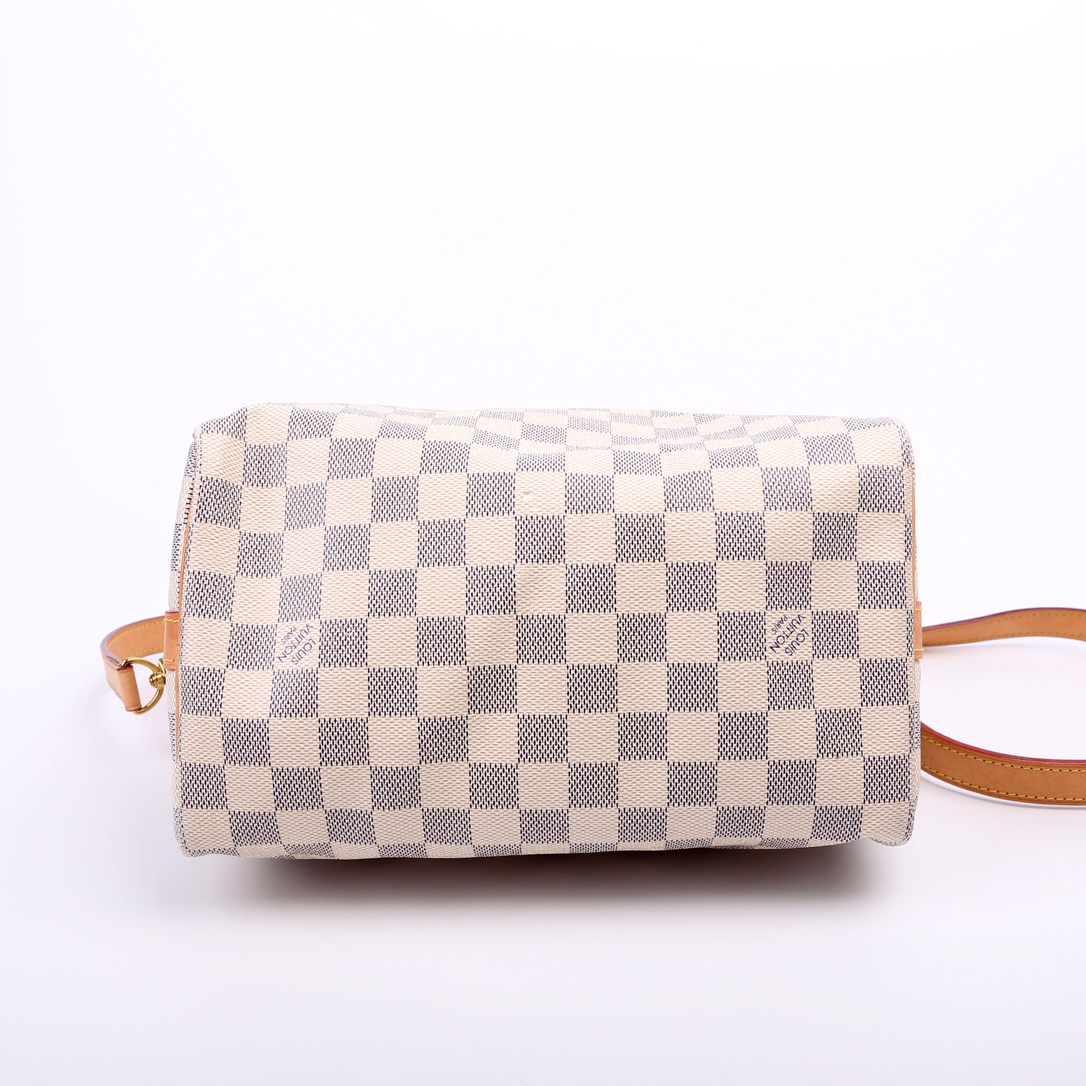 Speedy 25 Bandouliere Damier Azur