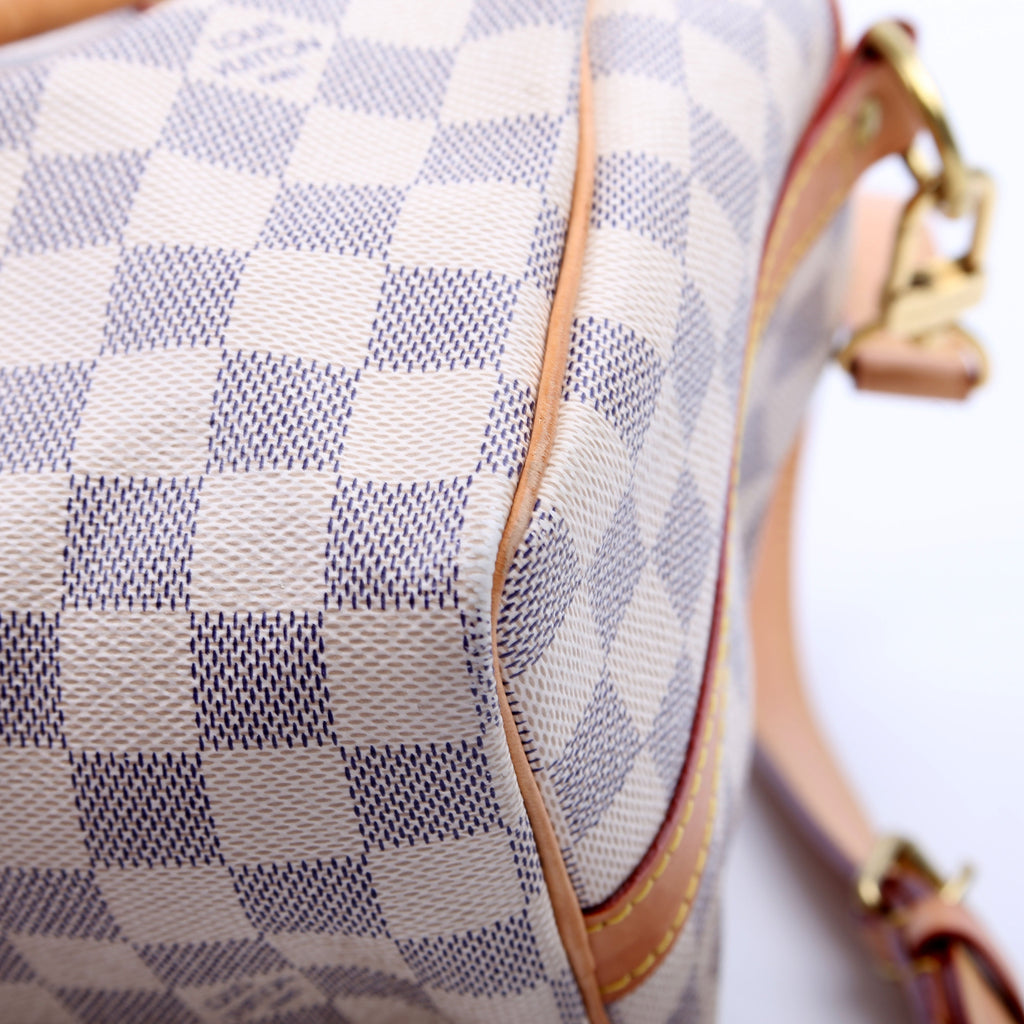 Speedy 25 Bandouliere Damier Azur
