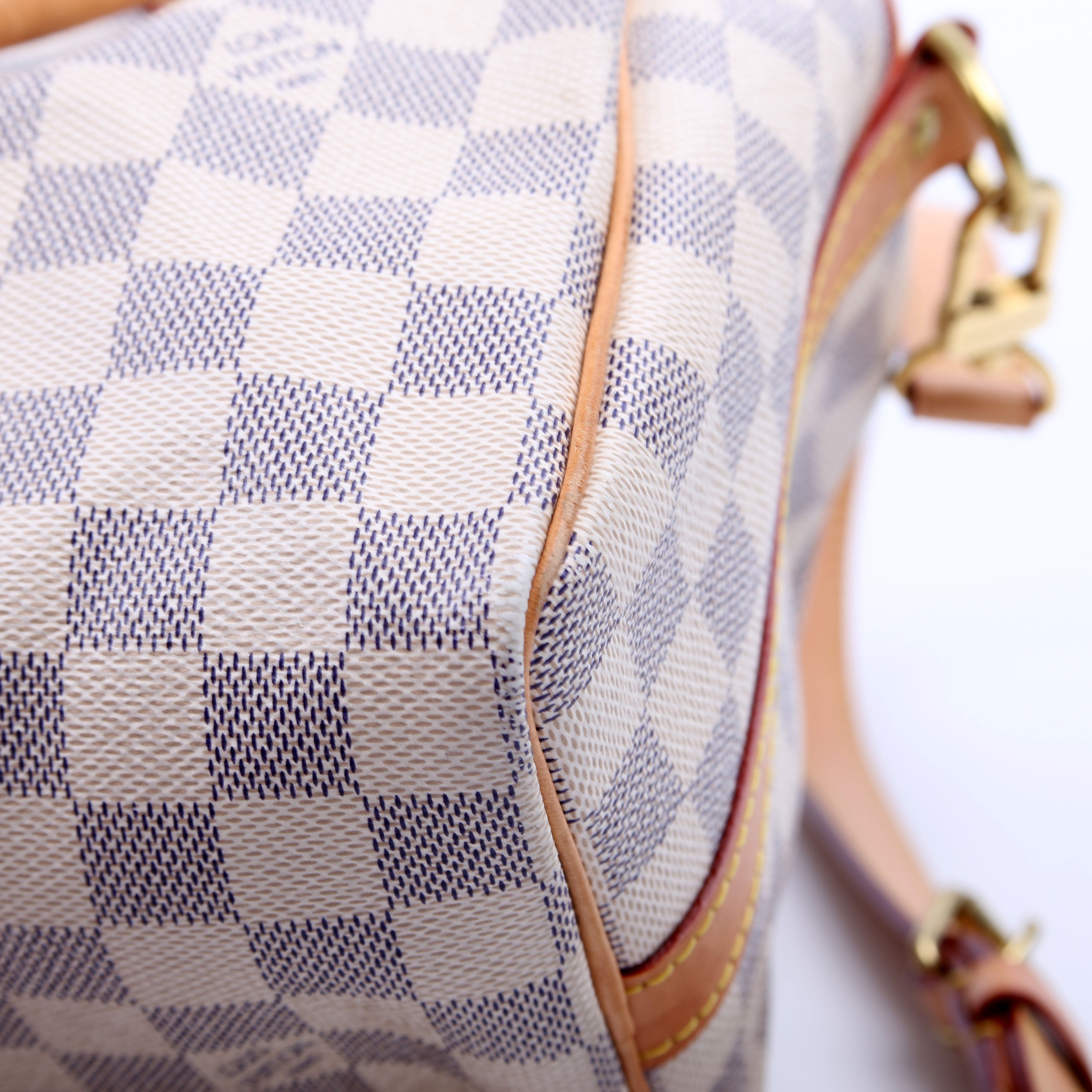 Speedy 25 Bandouliere Damier Azur