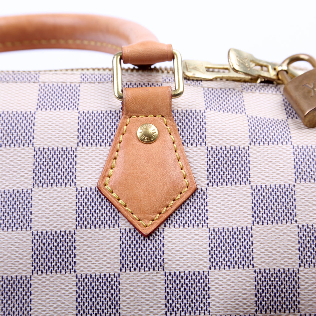 Speedy 25 Bandouliere Damier Azur