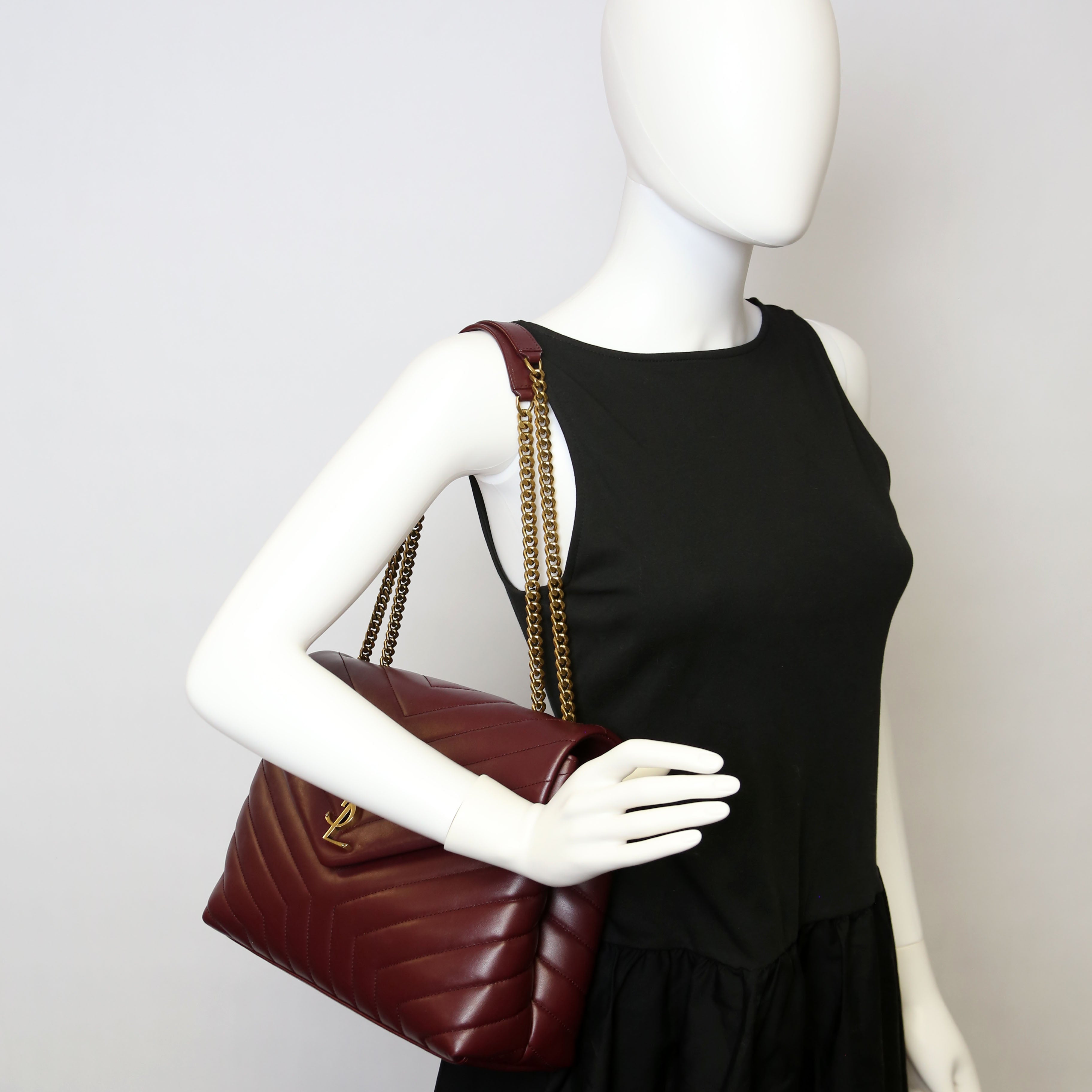 Loulou Medium Quilted 574946 Burgundy